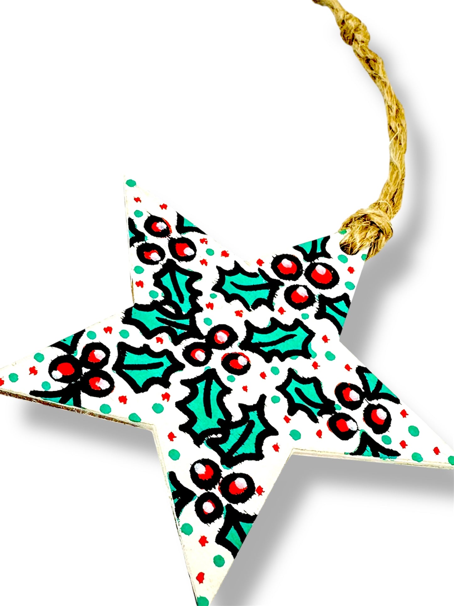 Christmas tree star decoration.