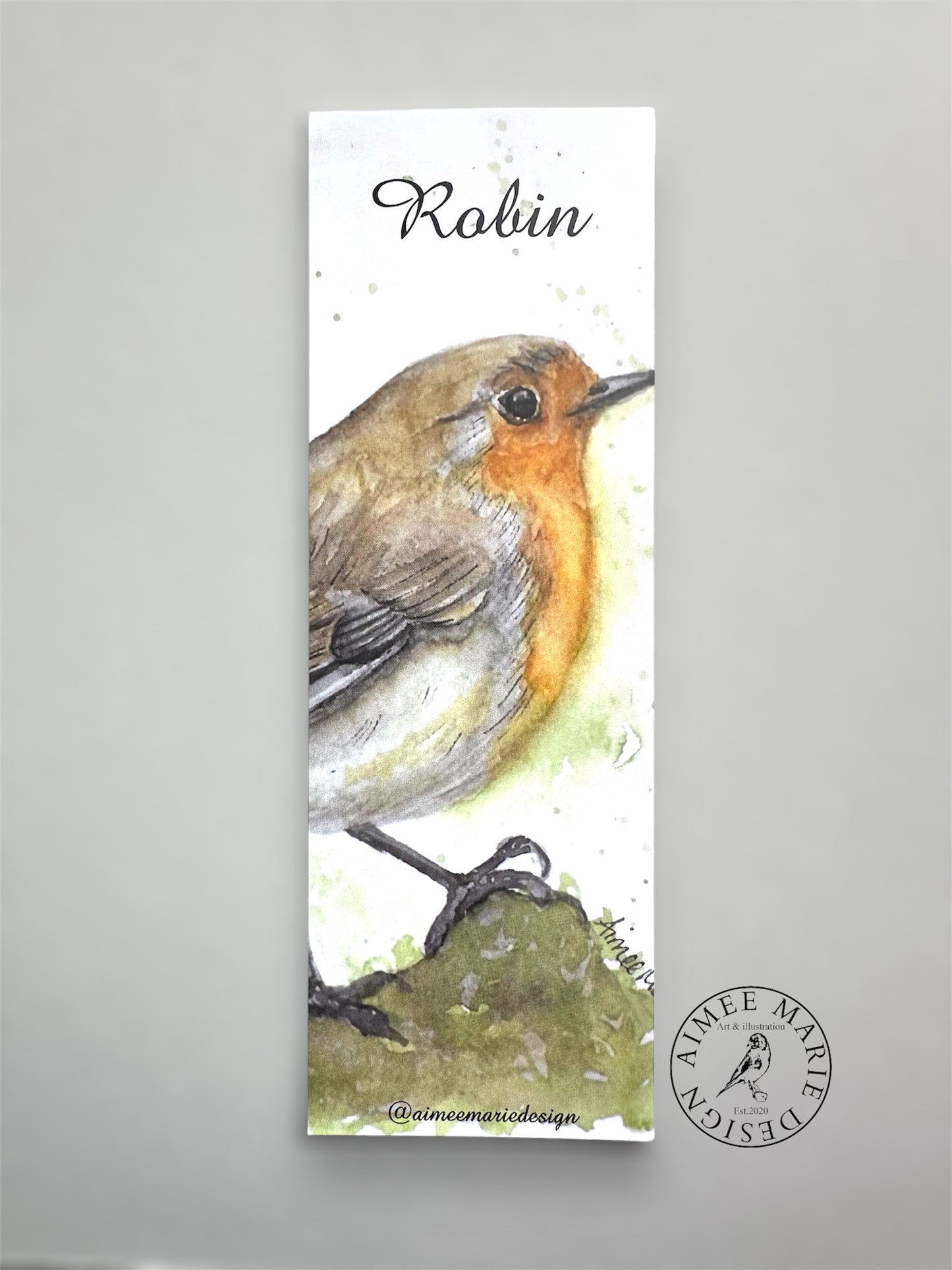 Robin bookmark.