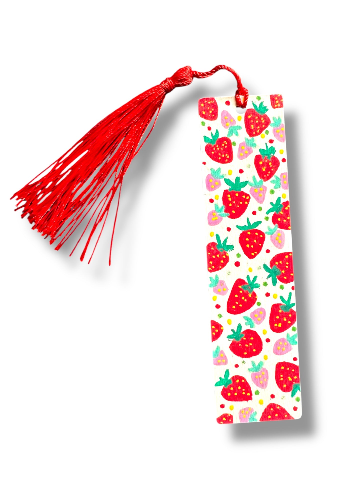 Strawberry bookmark.