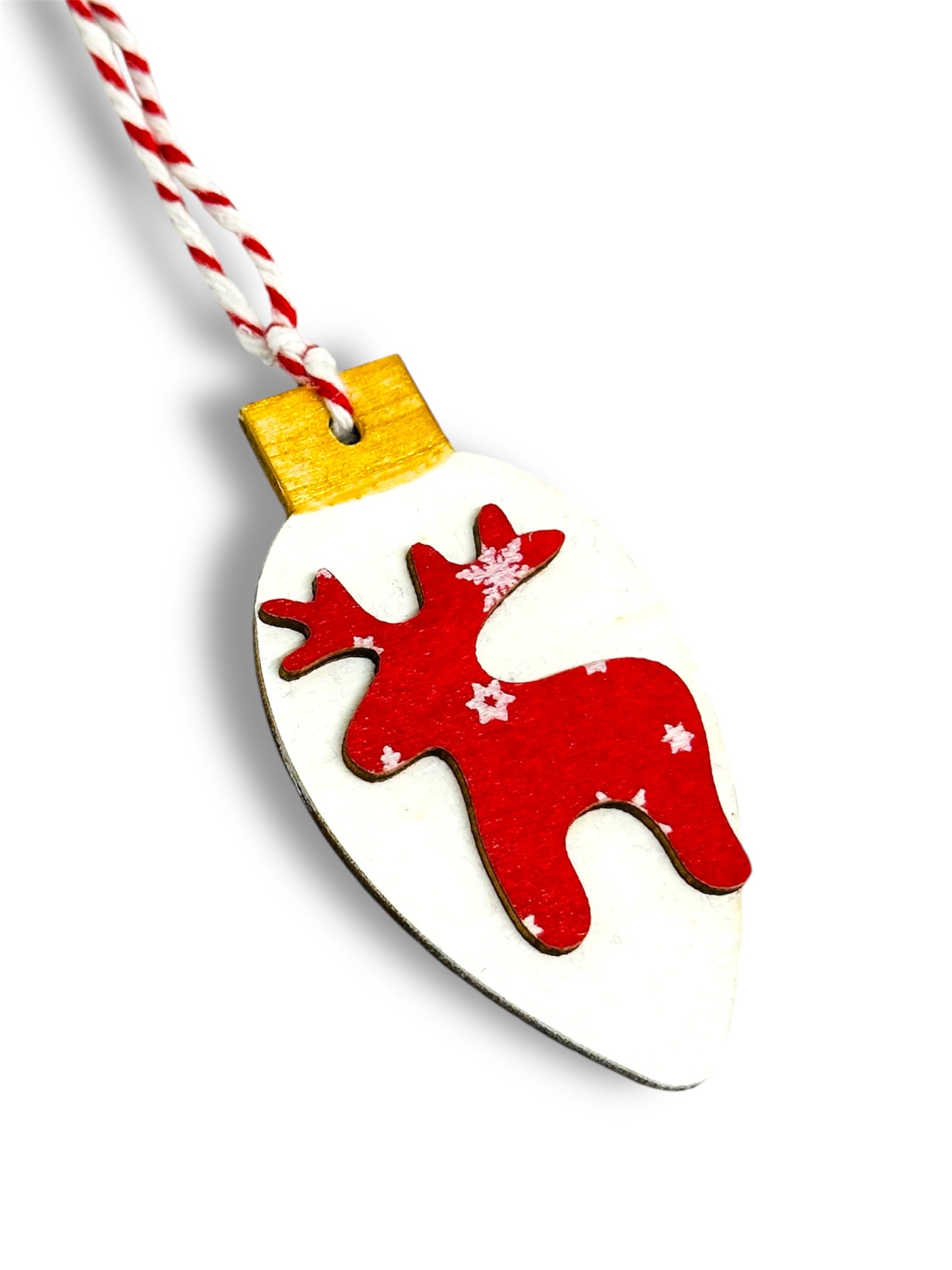 Reindeer Christmas tree decoration.