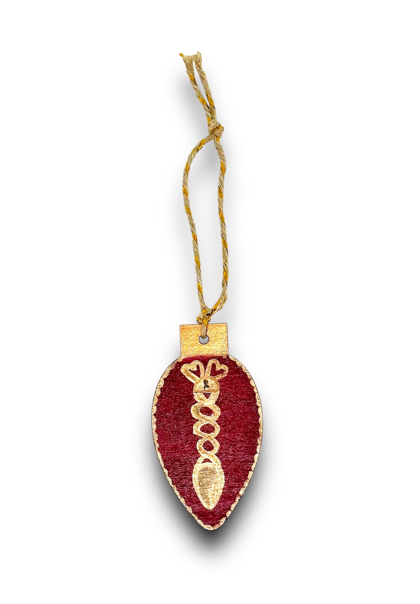 Welsh lovespoon Christmas tree decoration.