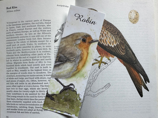 Robin bookmark.