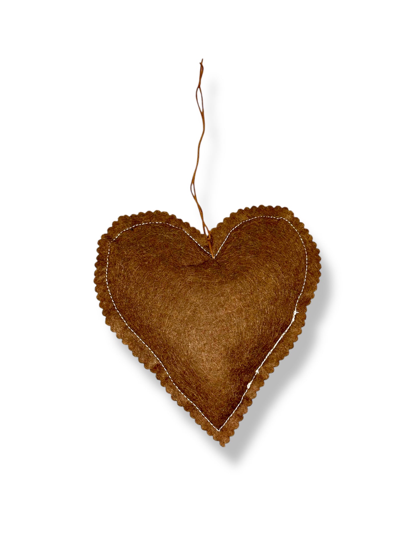 Autumn pumpkin, hanging heart decoration.