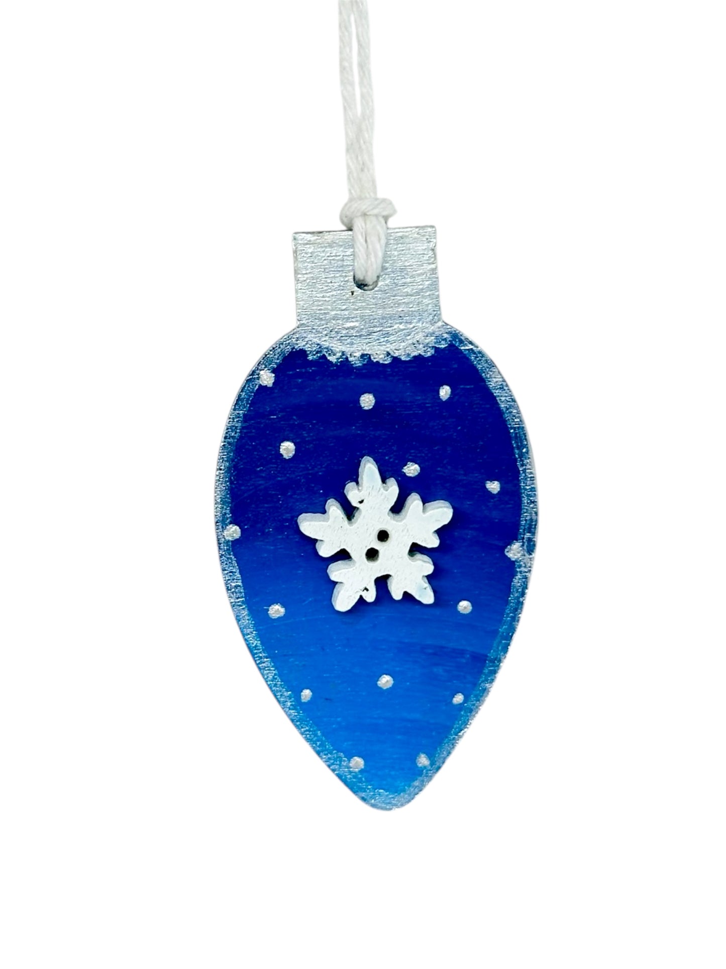Snowflake Christmas tree decoration.