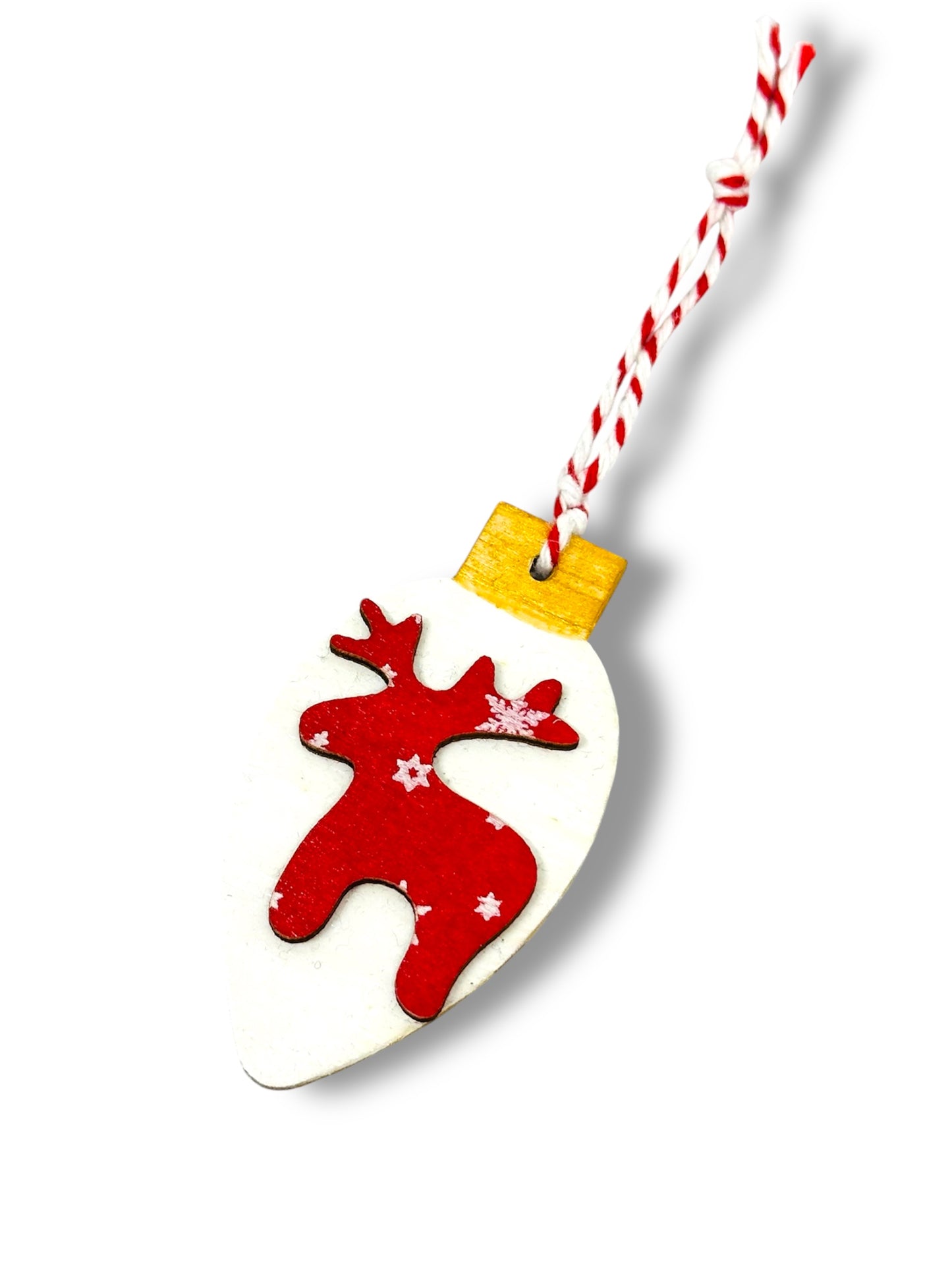 Reindeer Christmas tree decoration.