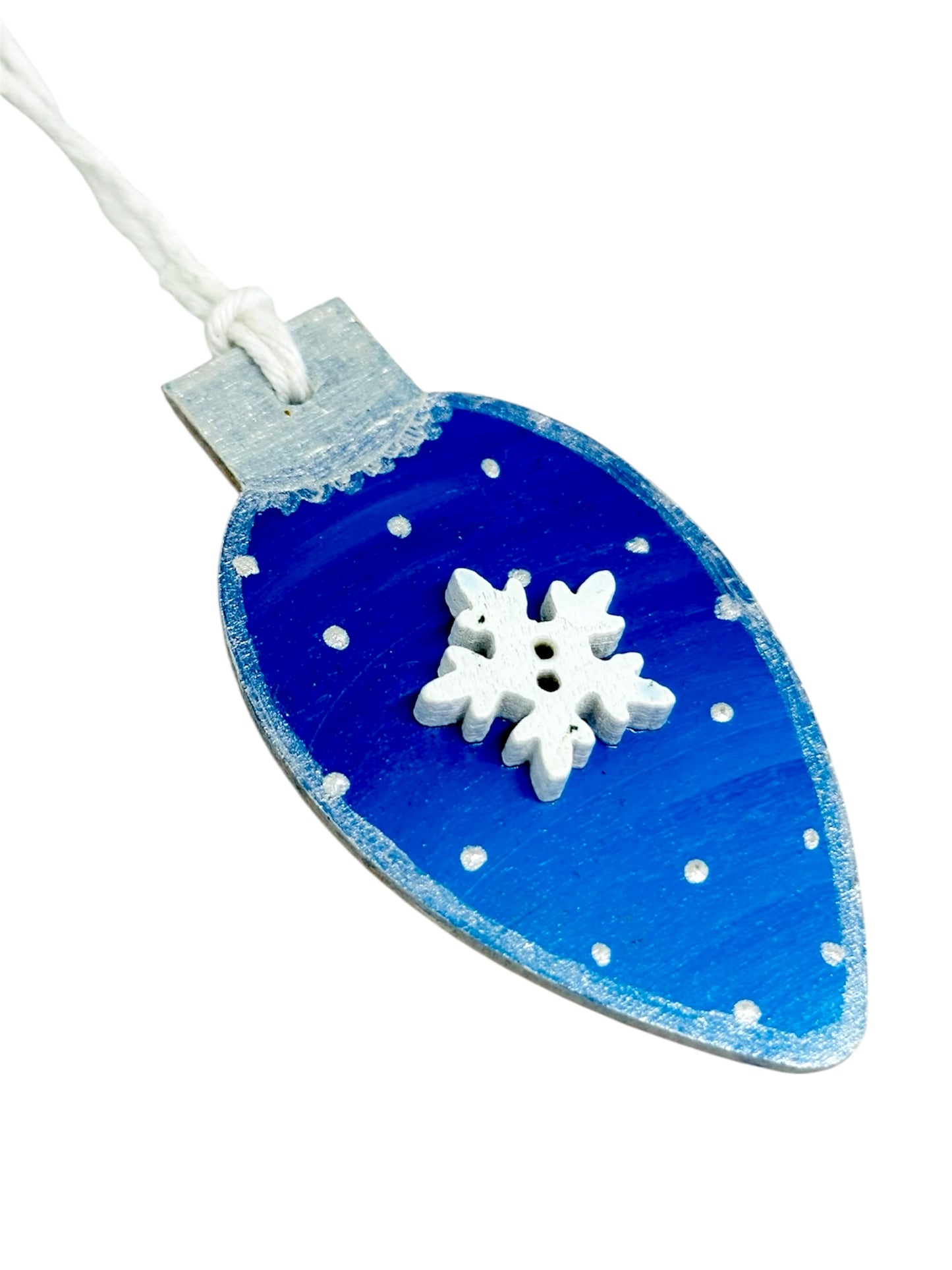 Snowflake Christmas tree decoration.