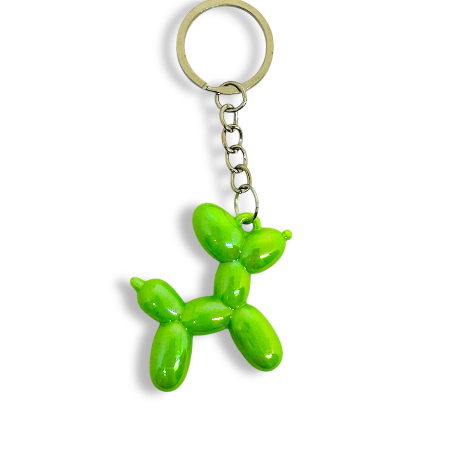 Green balloon dog keyring.