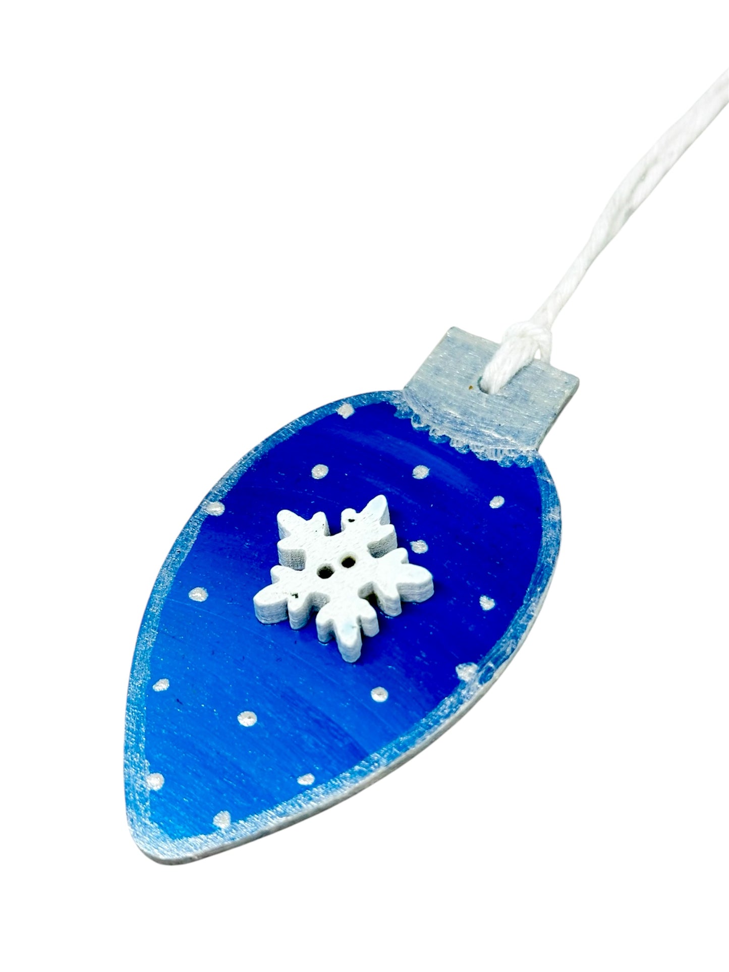 Snowflake Christmas tree decoration.