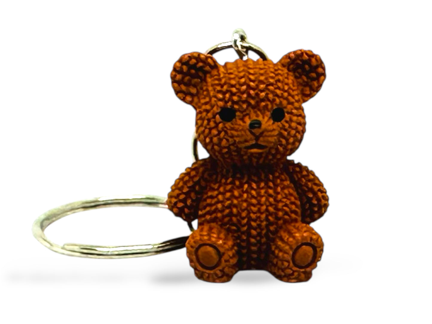 Teddy bear keyring, keychain, bag charm.
