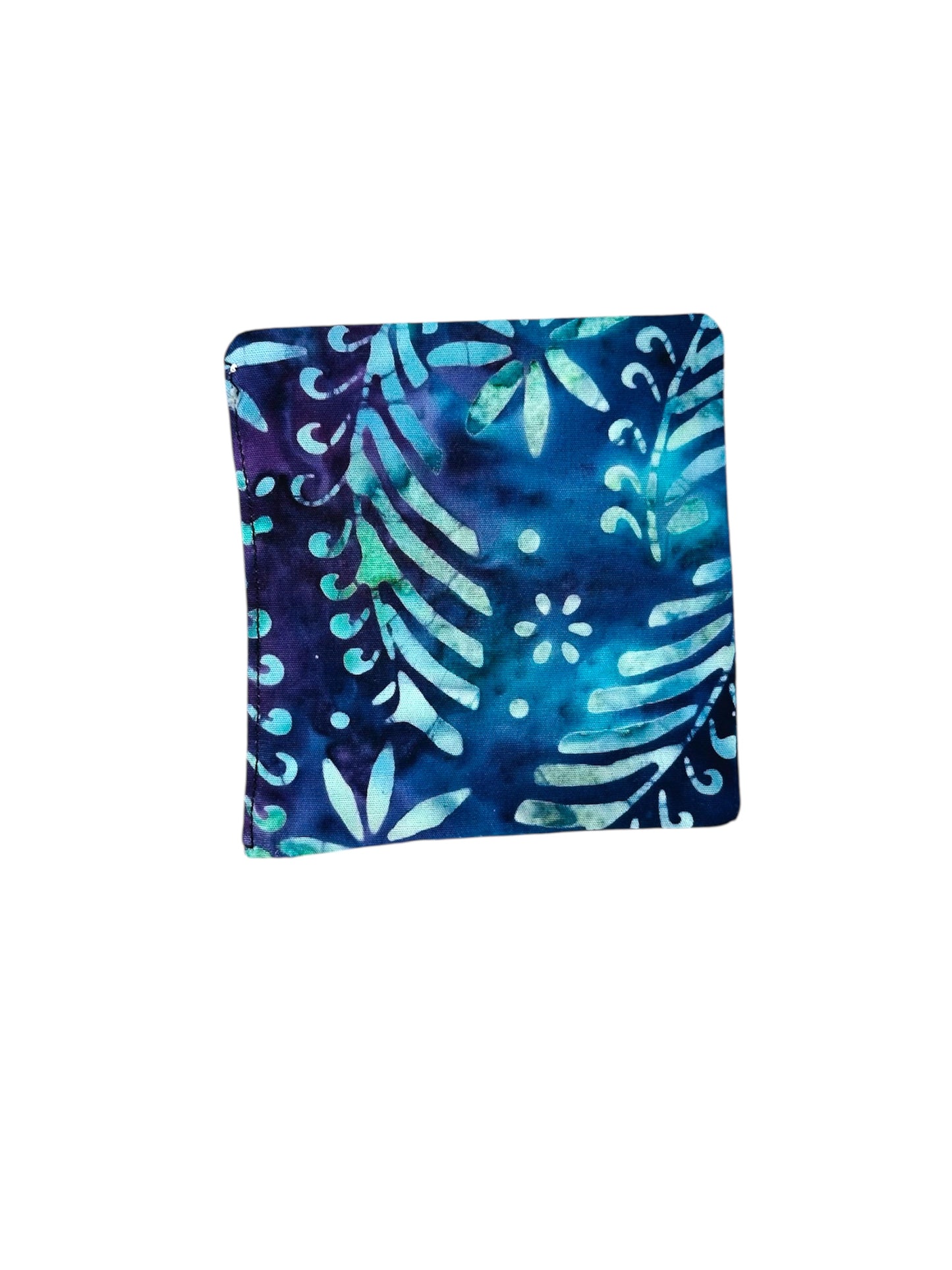 Tie-die, batik style fabric corner bookmark.