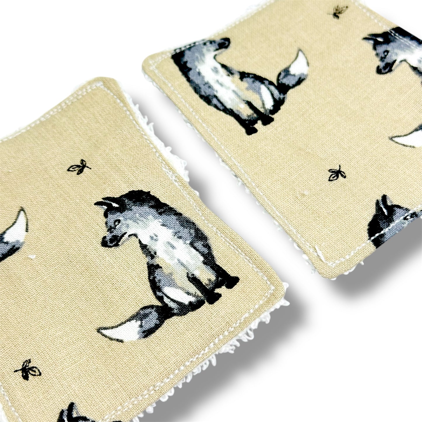 Handmade, reusable, eco friendly, makeup remover wipes.