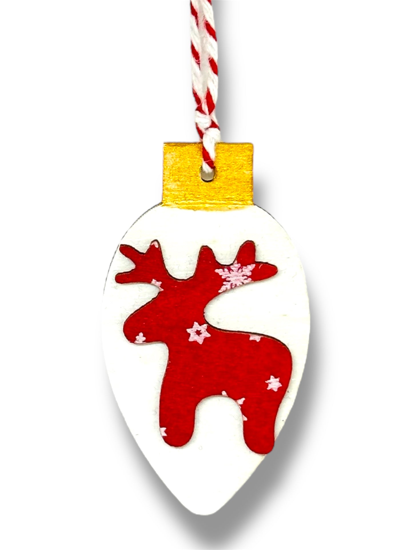 Reindeer Christmas tree decoration.