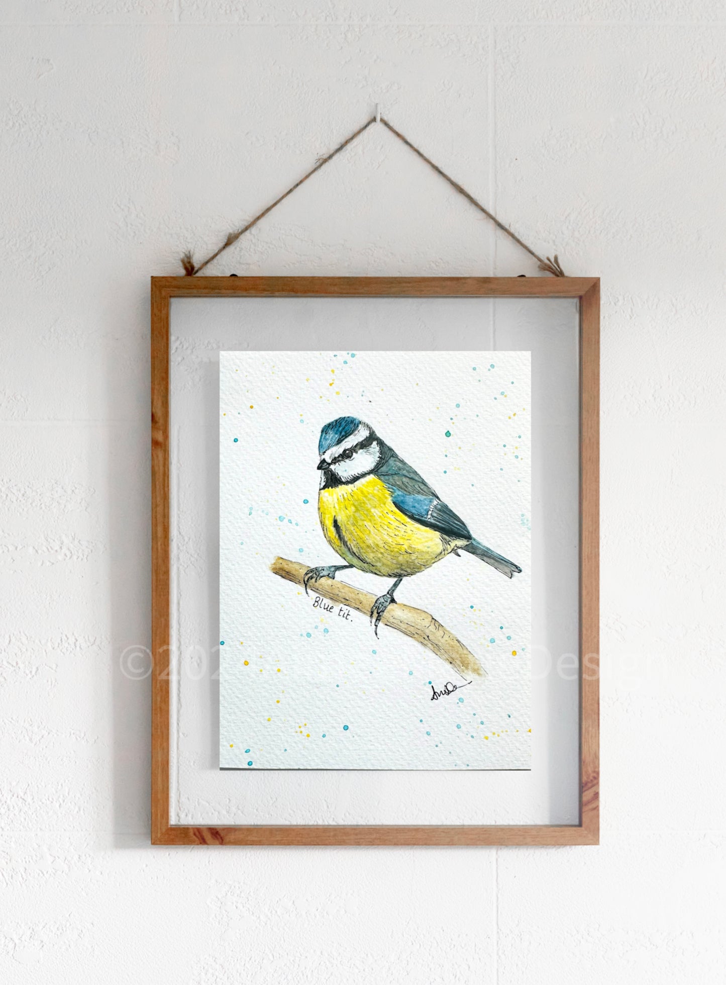 Blue tit original art.
