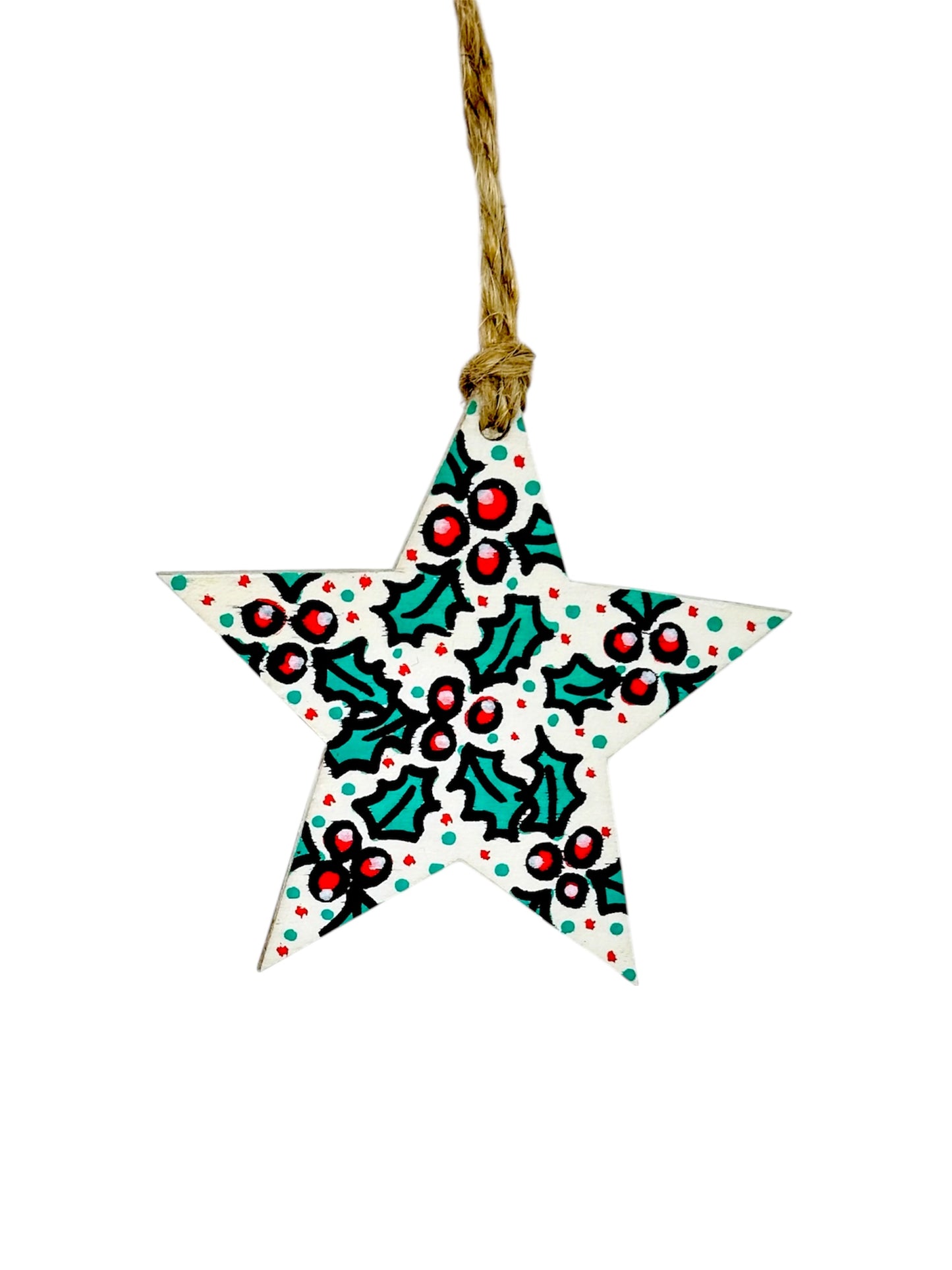 Christmas tree star decoration.