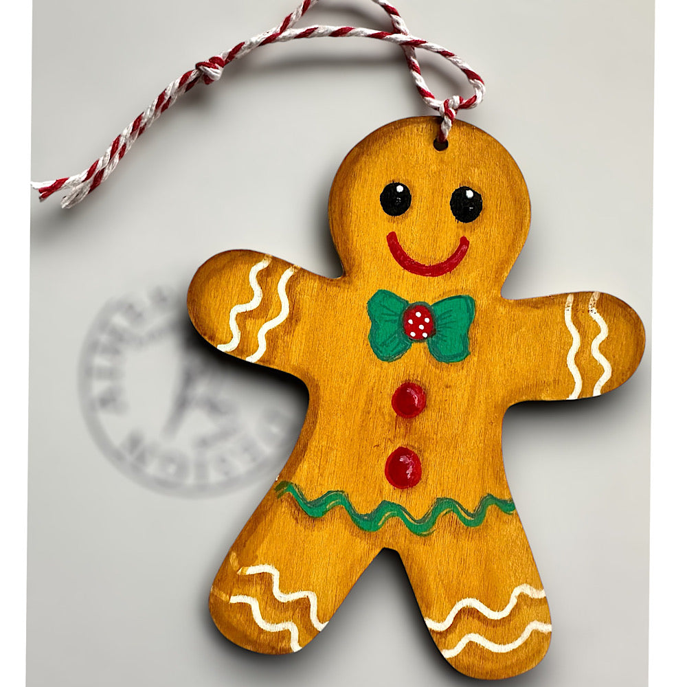 Gingerbread man Christmas decoration.