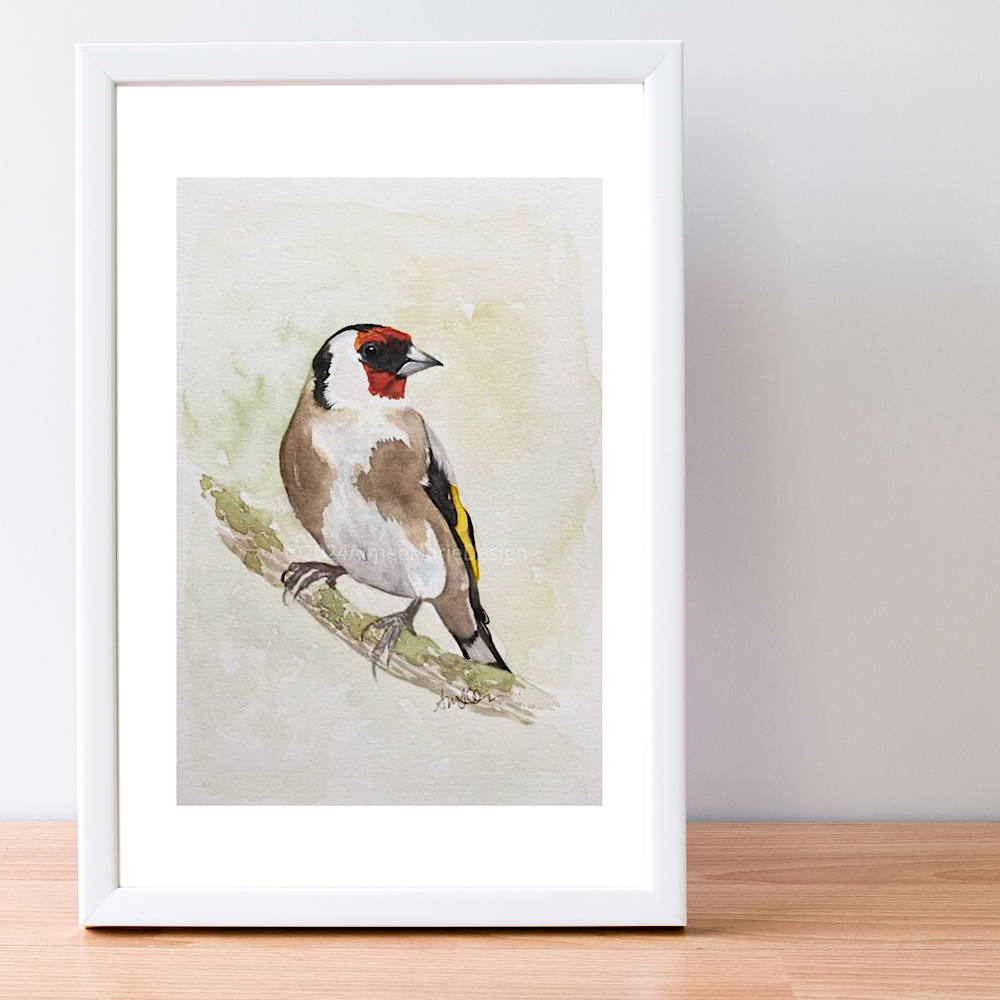 Goldfinch original watercolour painting.