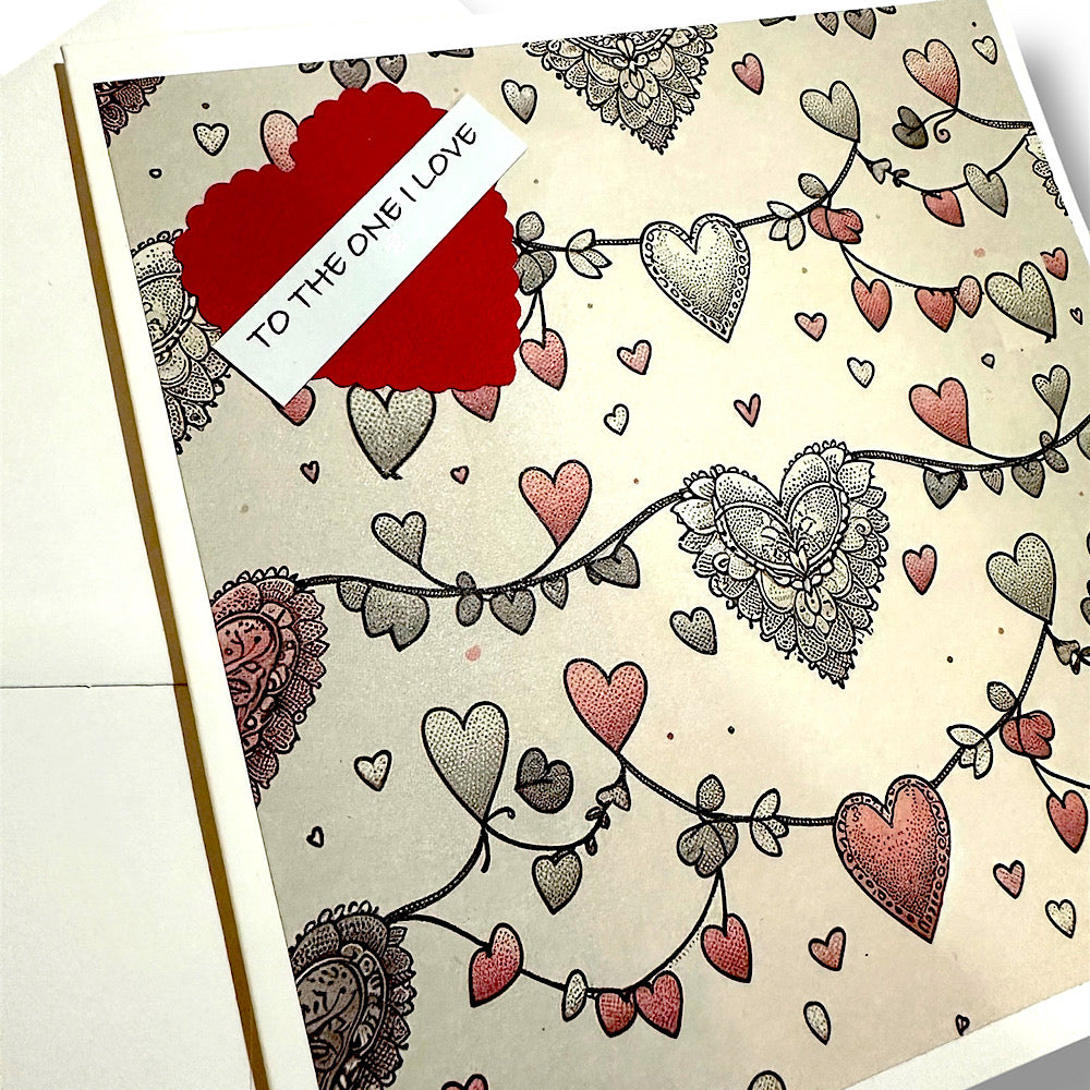 Fun,unique handmade Valentine’s Day card.