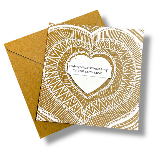 Valentine’s Day card - boho style.