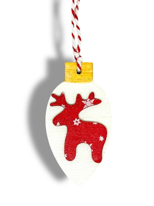 Reindeer Christmas tree decoration.
