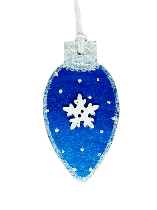 Snowflake Christmas tree decoration.
