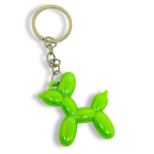 Green balloon dog keyring.