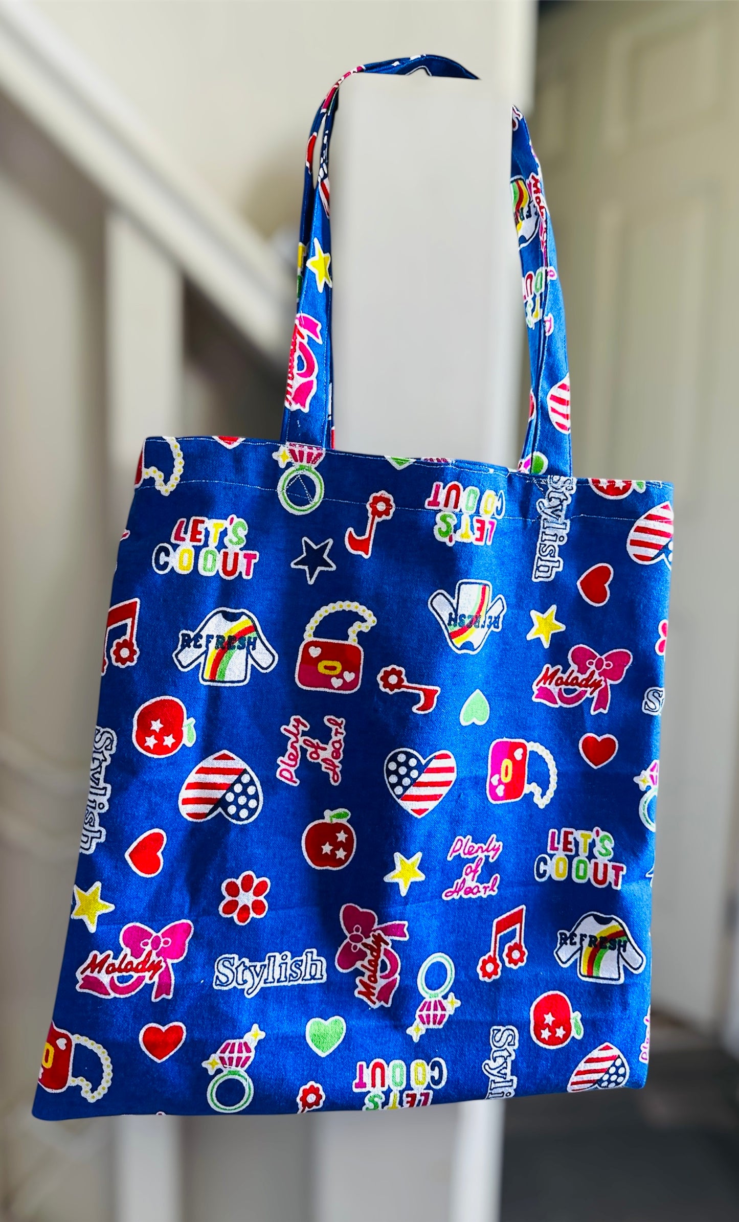 Handmade tote/shopping bag.