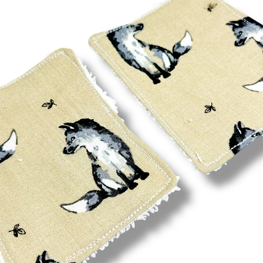 Handmade, reusable, eco friendly, makeup remover wipes.