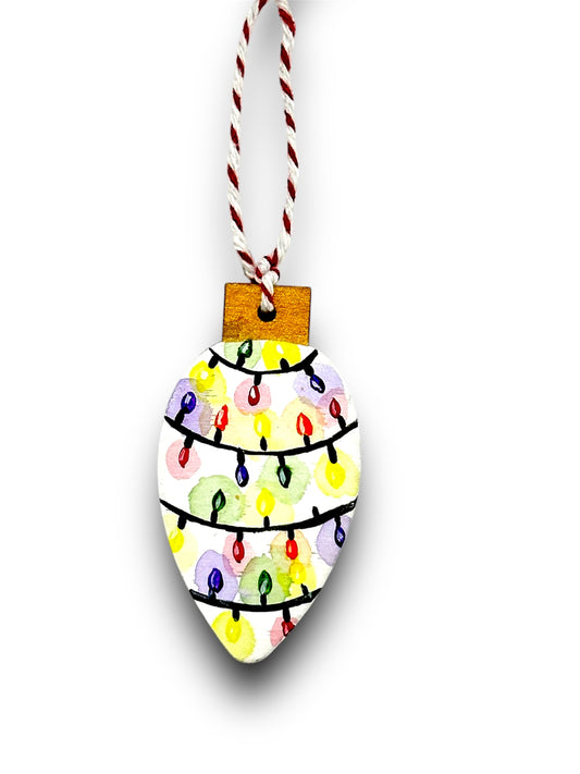 Christmas lights tree decoration.