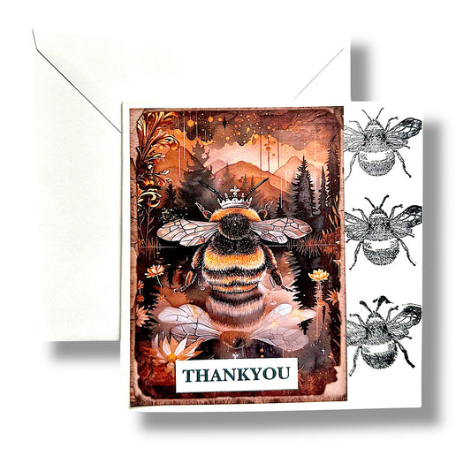 Bumblebee Queen “thank you” card.