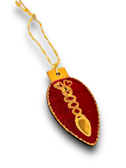 Welsh lovespoon Christmas tree decoration.