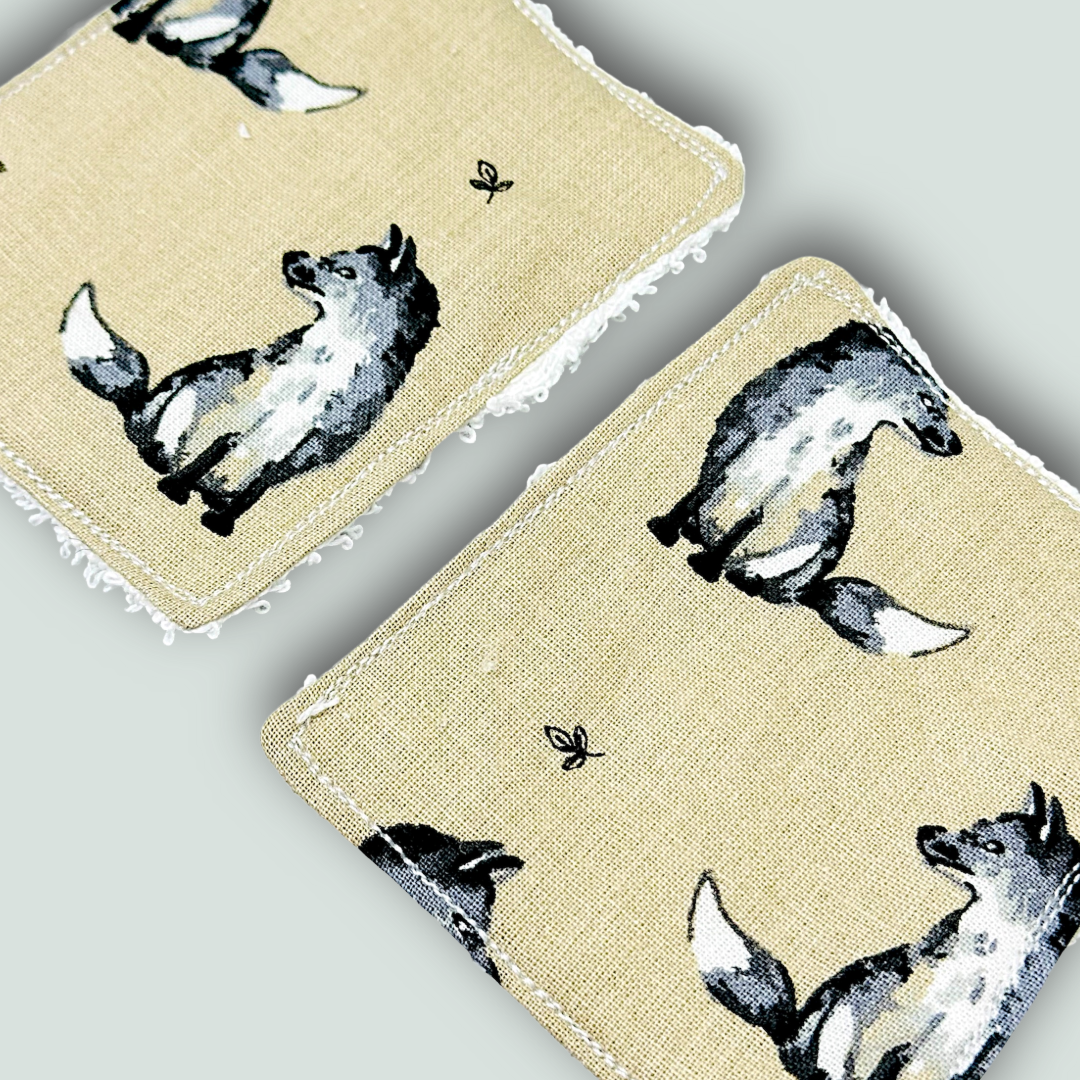 Handmade, reusable, eco friendly, makeup remover wipes.