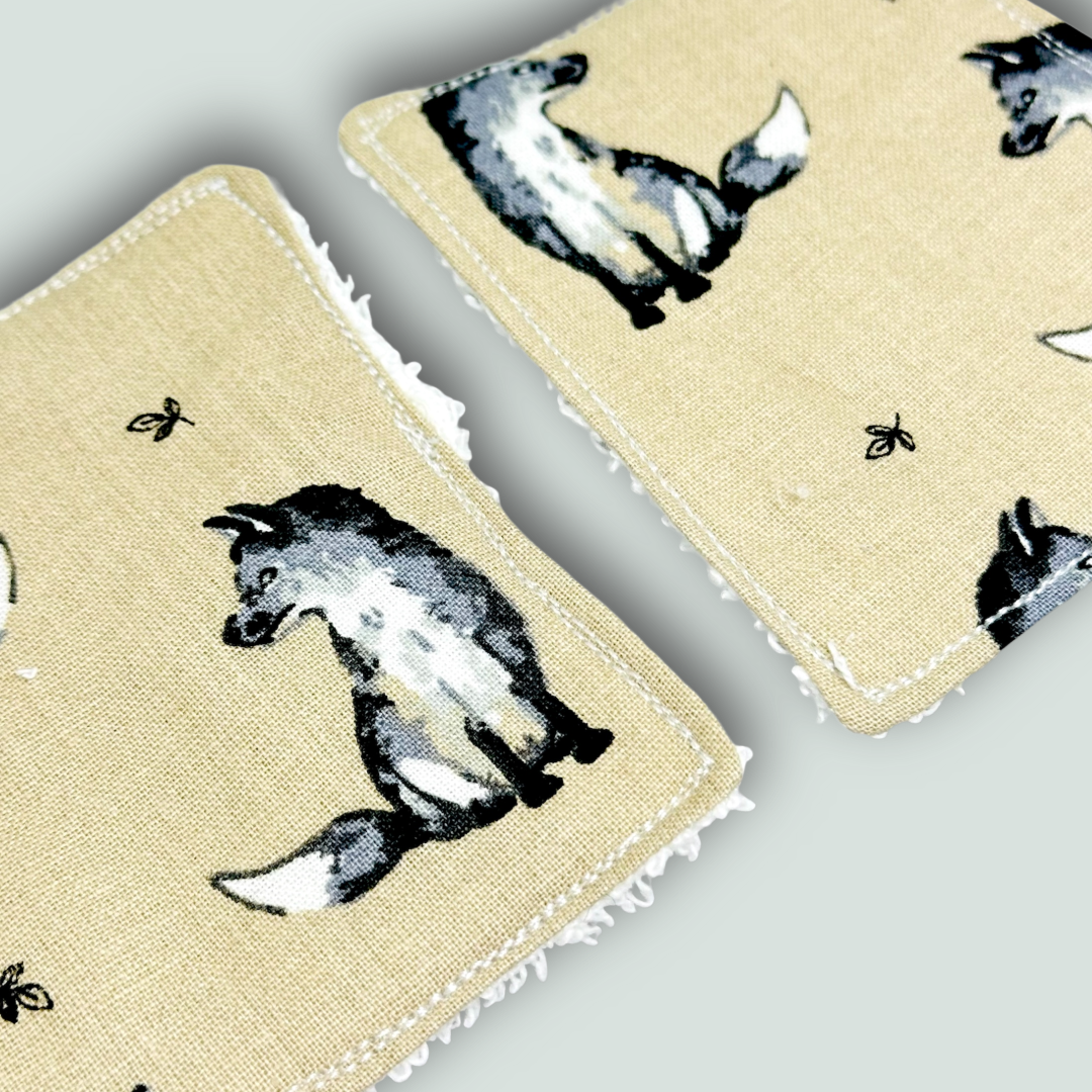 Handmade, reusable, eco friendly, makeup remover wipes.