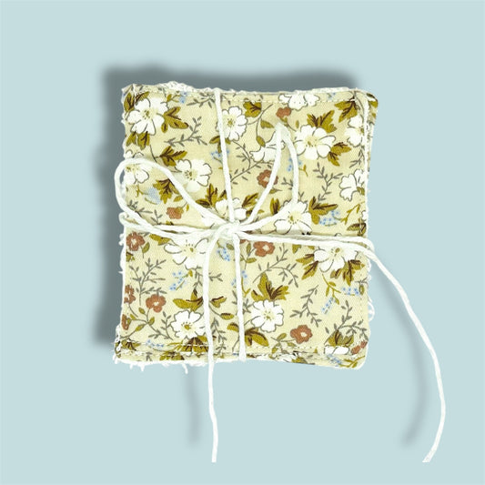 Eco-friendly, reusable makeup remover wipes.