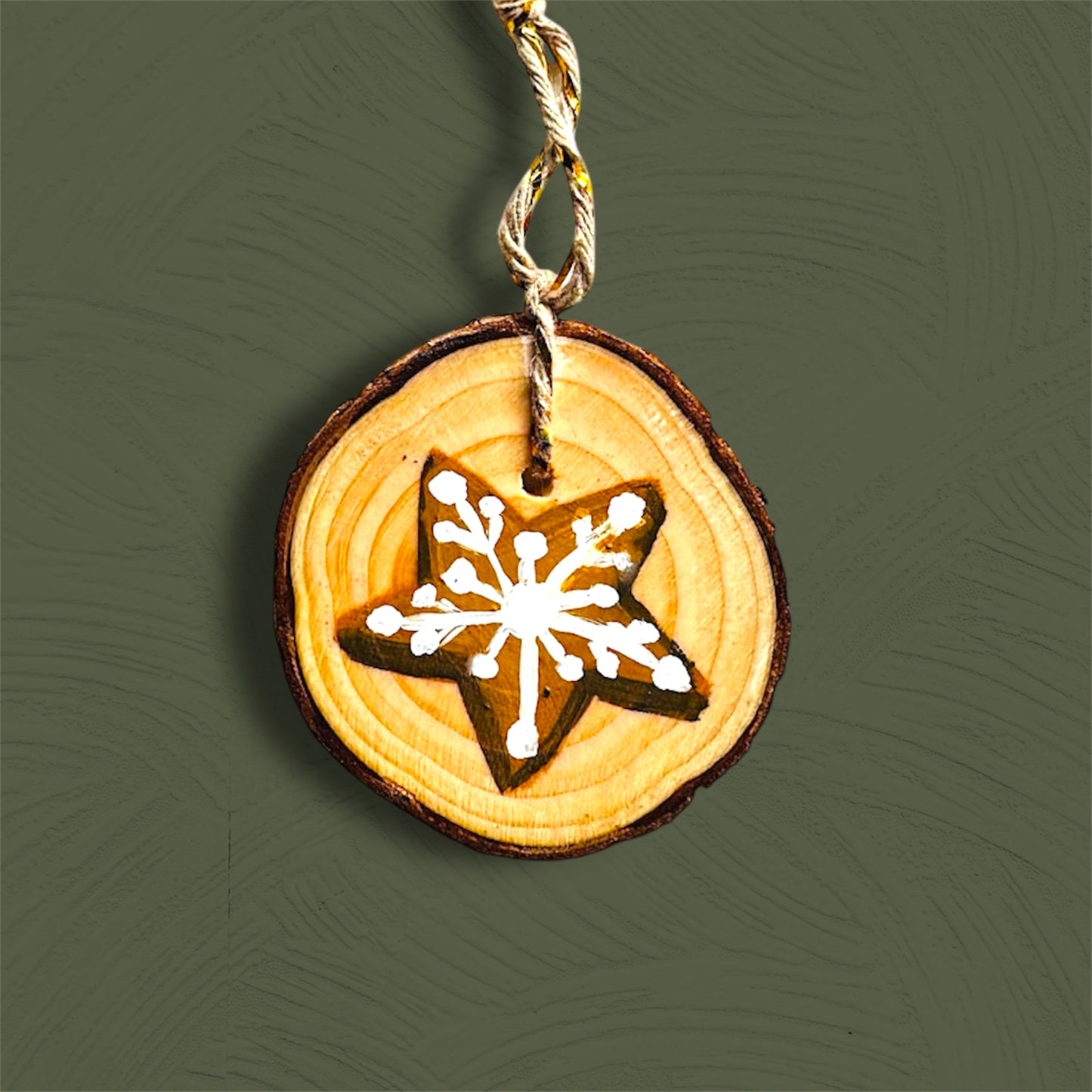 Gingerbread cookie Christmas tree decoration.