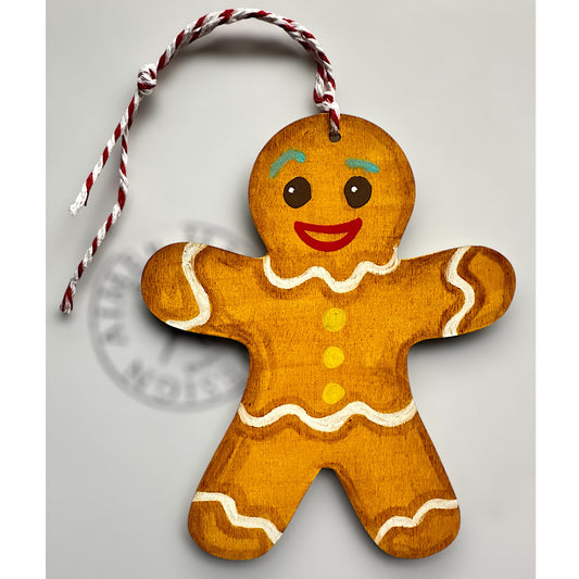 Gingerbread man Christmas tree decoration.