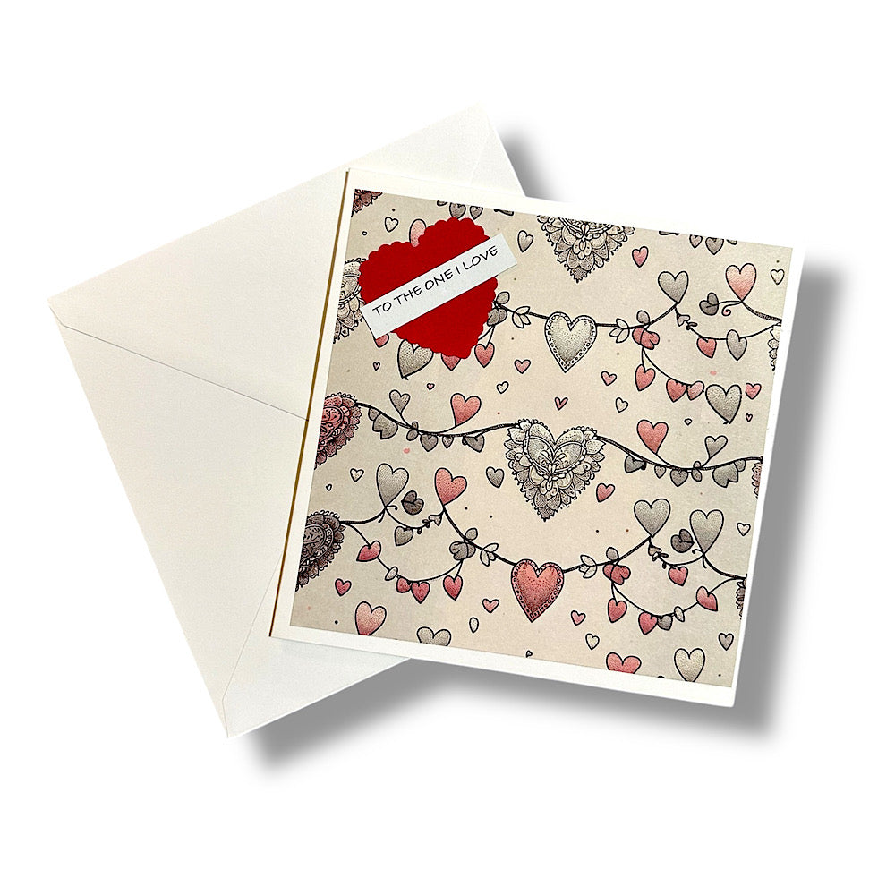Fun,unique handmade Valentine’s Day card.