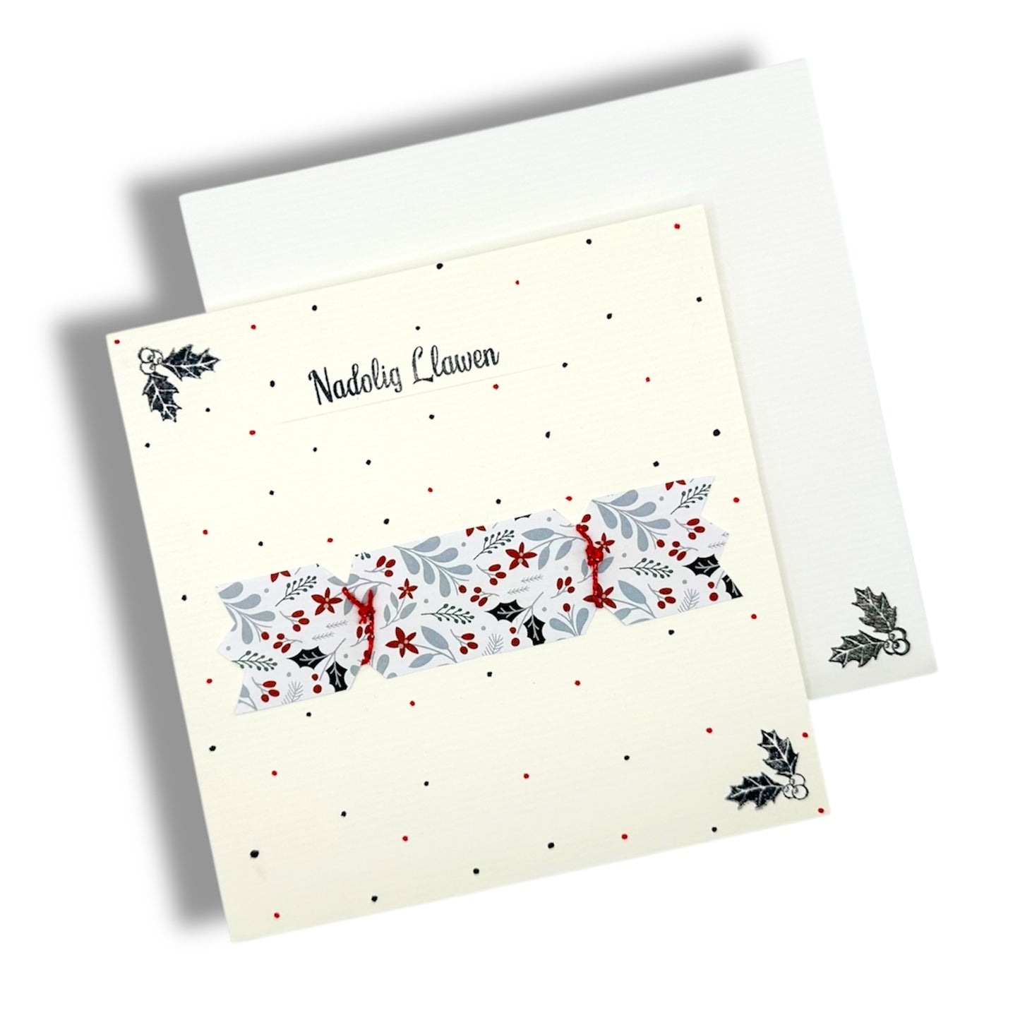 Welsh Christmas cards x 4- Nadolig Llawen.