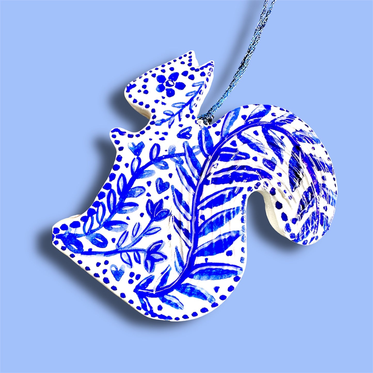 Squirrel hanging decoration.