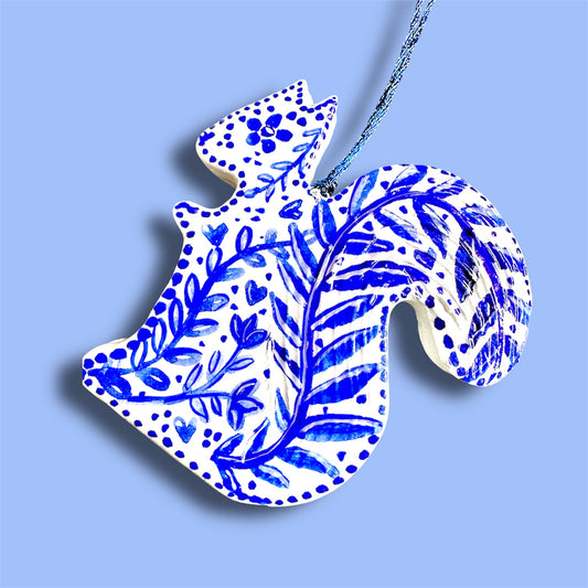 Squirrel hanging decoration.